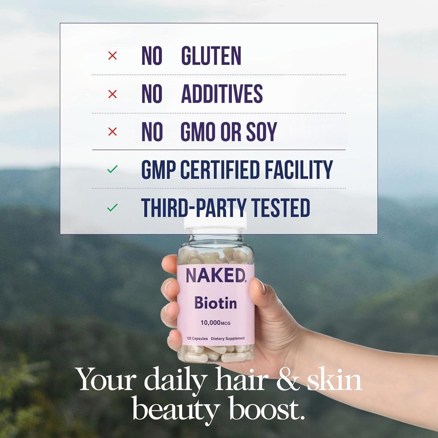 Daily Biotin Supplement - Biotin for Simple Daily Nutrition Routines