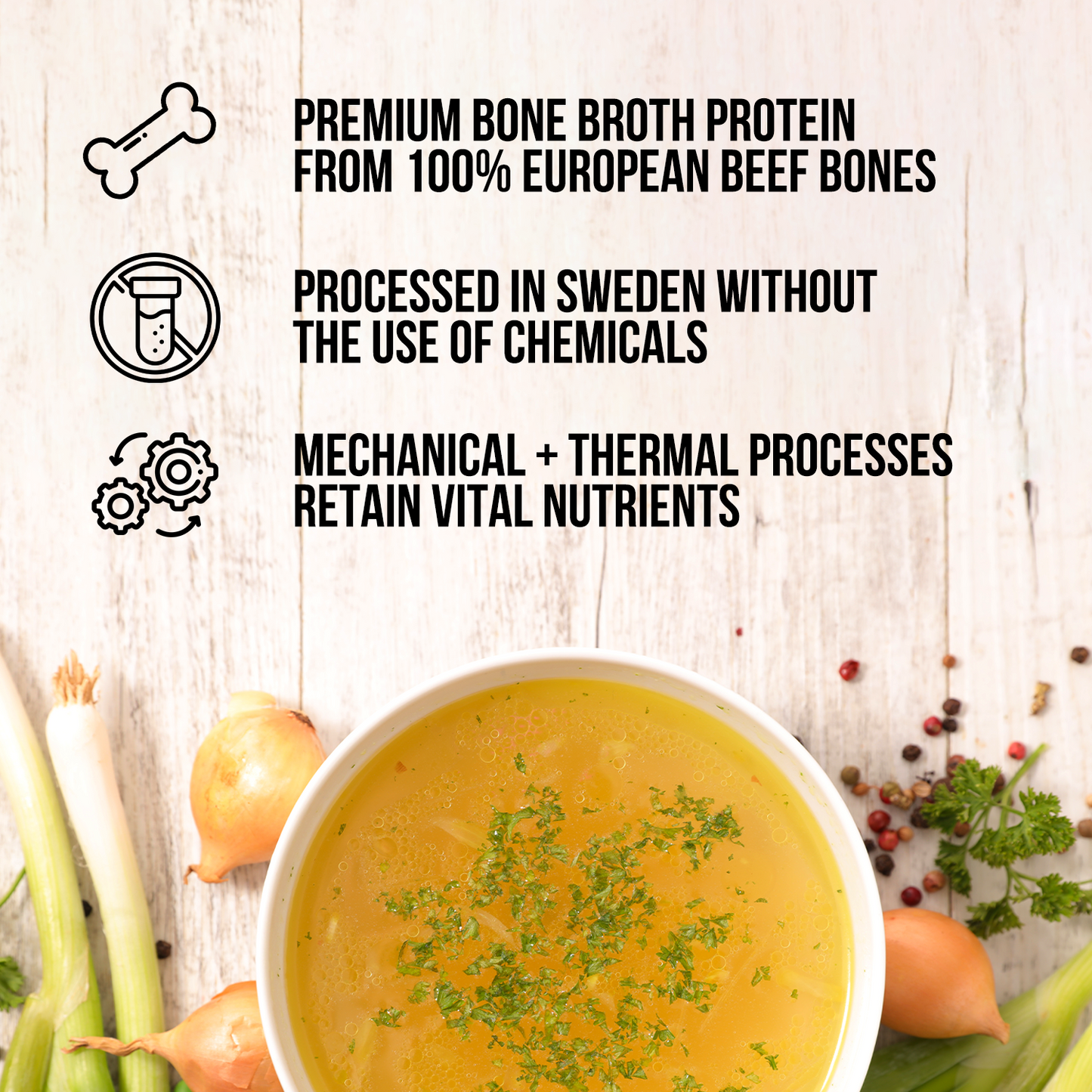 Bone Broth Protein Powder for Convenient Daily Protein Mixing