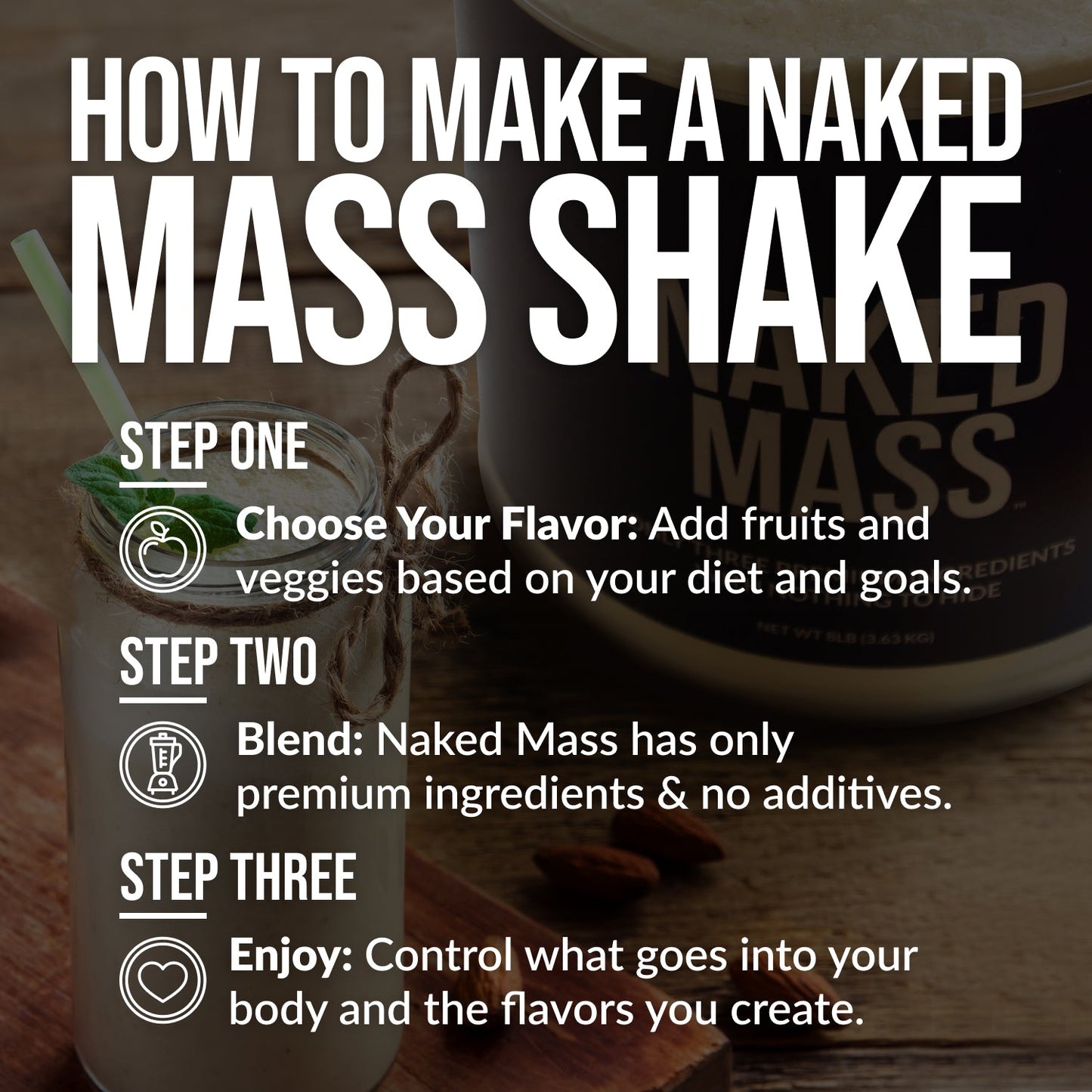 Chocolate Peanut Butter Mass Gainer Protein Supplement - Chocolate PB Made for Smooth, Calorie-Rich Shakes