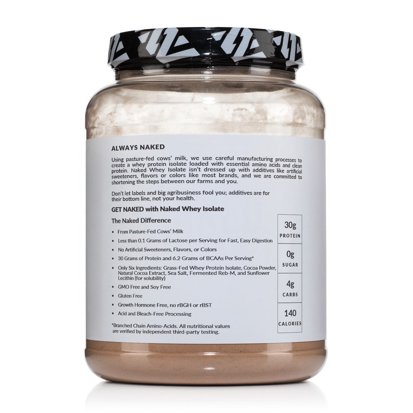 Chocolate Grass-Fed Whey Isolate Protein Powder - Chocolate for Convenient Daily Protein Mixing