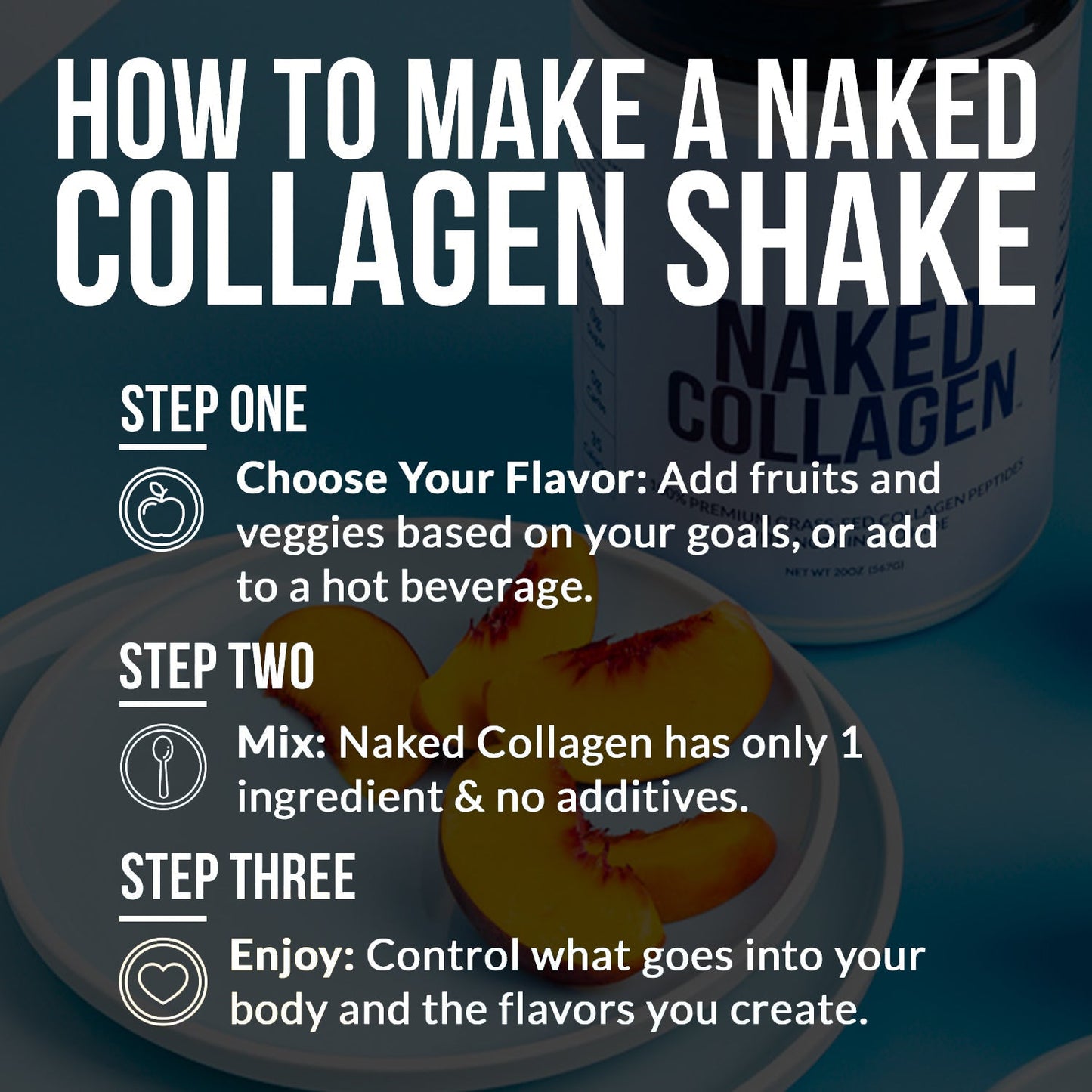 Chocolate Collagen Peptides Powder - Chocolate Collagen Peptides for Smooth Drinks, Coffee and Recipes