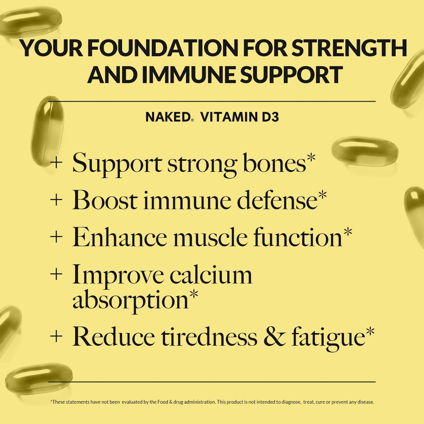 Daily Vitamin D3 Supplement - Vitamin D3 for Simple Daily Nutrition Routines