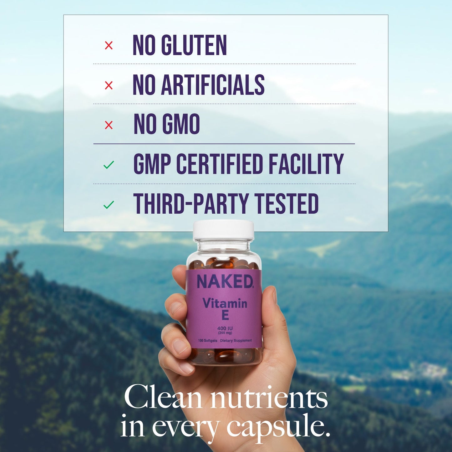 Daily Vitamin E Supplement - Vitamin E for Simple Daily Nutrition Routines