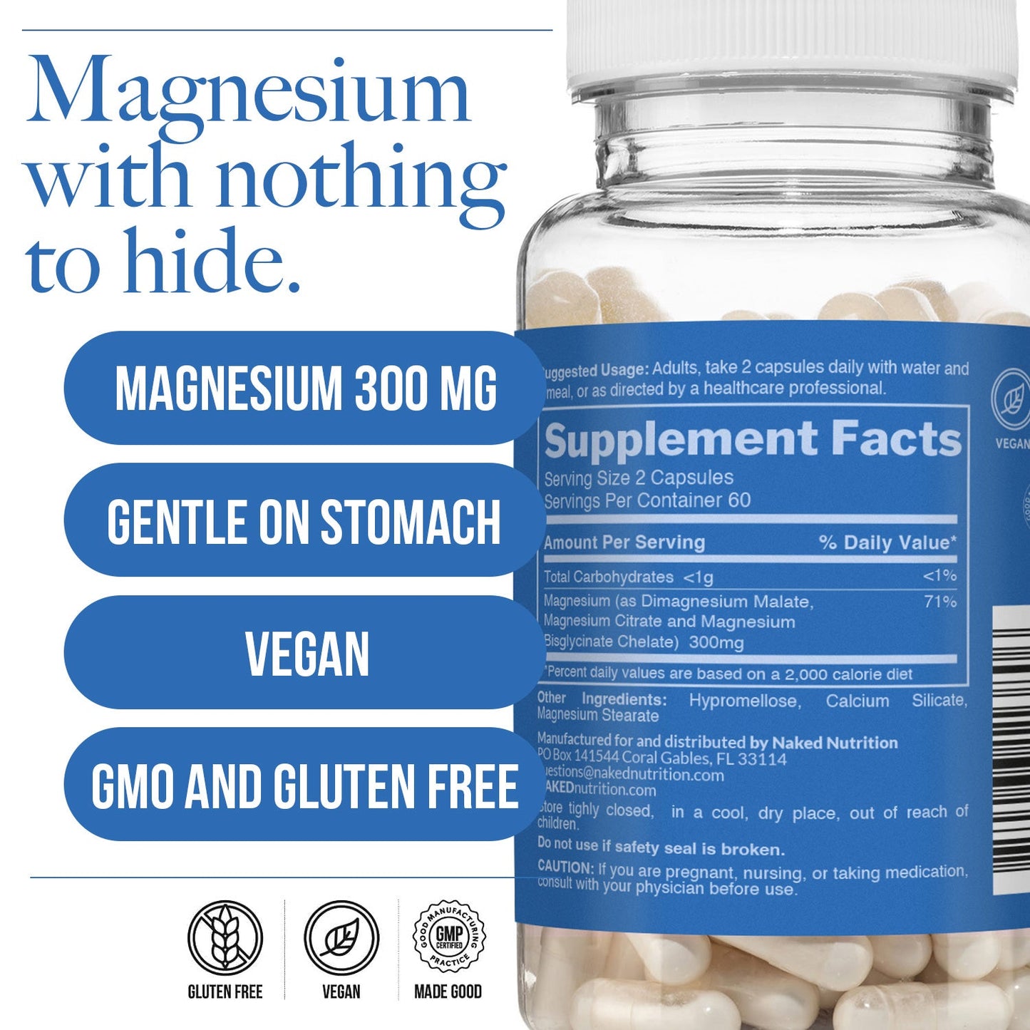 Daily Magnesium Supplement - Magnesium for Simple Daily Nutrition Routines