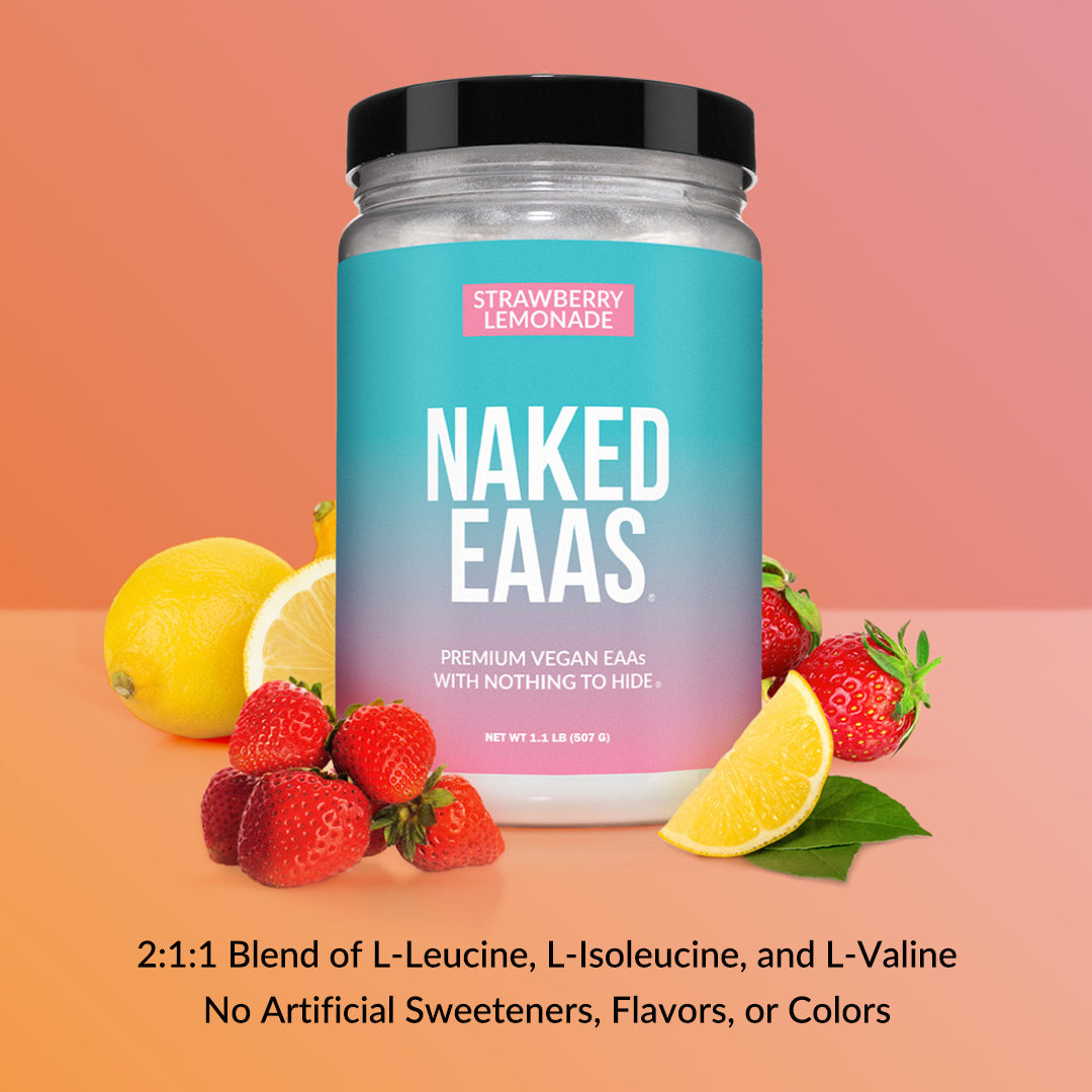Strawberry Lemonade Essential Amino Acids Supplement - Strawberry EAA for Simple Pre- or Post-Workout Routines