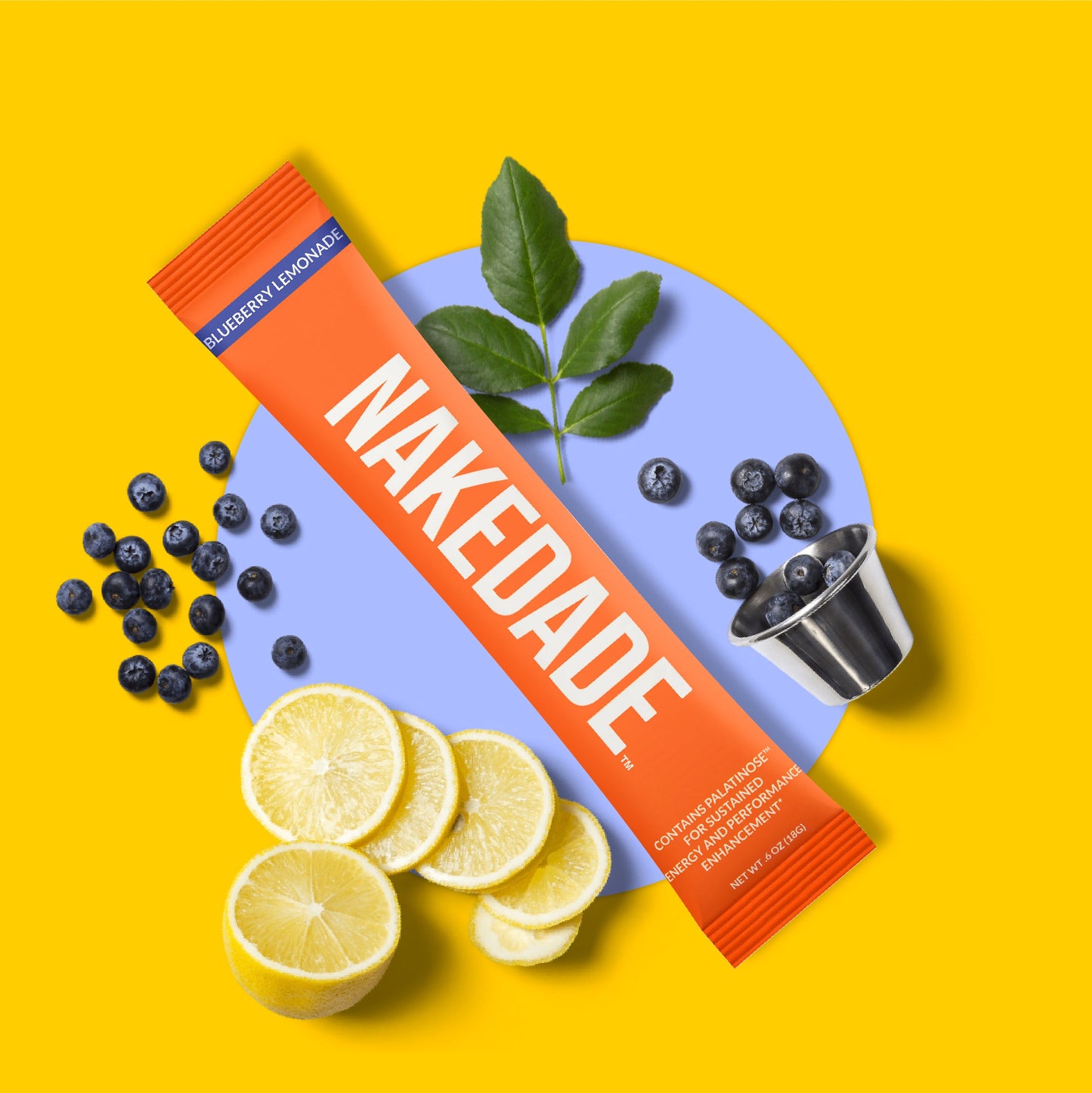 Electrolytes Powder Packets - Blueberry Lemonade - Blueberry Lemonade for Quick Drink Preparation On the Go