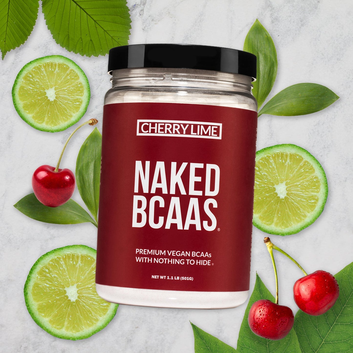 Cherry Lime Branched Chain Amino Acids - Cherry Lime BCAA for Simple Pre- or Post-Workout Routines