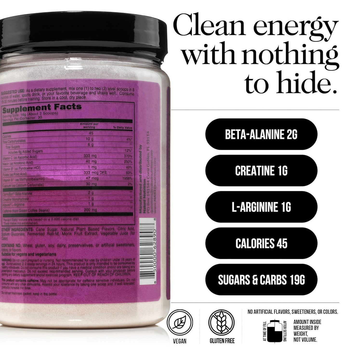 Fruit Punch Pre Workout Supplement - Fruit Punch for Simple Pre- or Post-Workout Routines