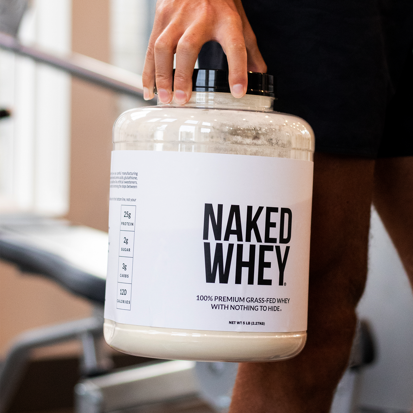 Grass Fed Whey Protein Powder - Unflavored - Bulk Size for Convenient Daily Protein Mixing
