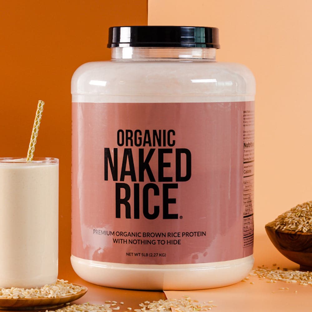 Organic Brown Rice Protein Powder - 5LB Unflavored for Convenient Daily Protein Mixing
