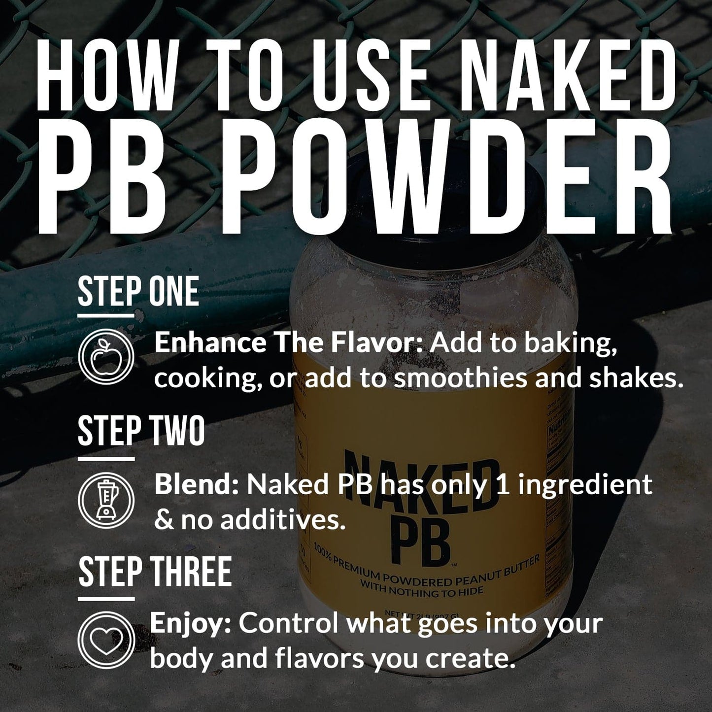 Powdered Peanut Butter - PB - 2 LB for Convenient Daily Protein Mixing