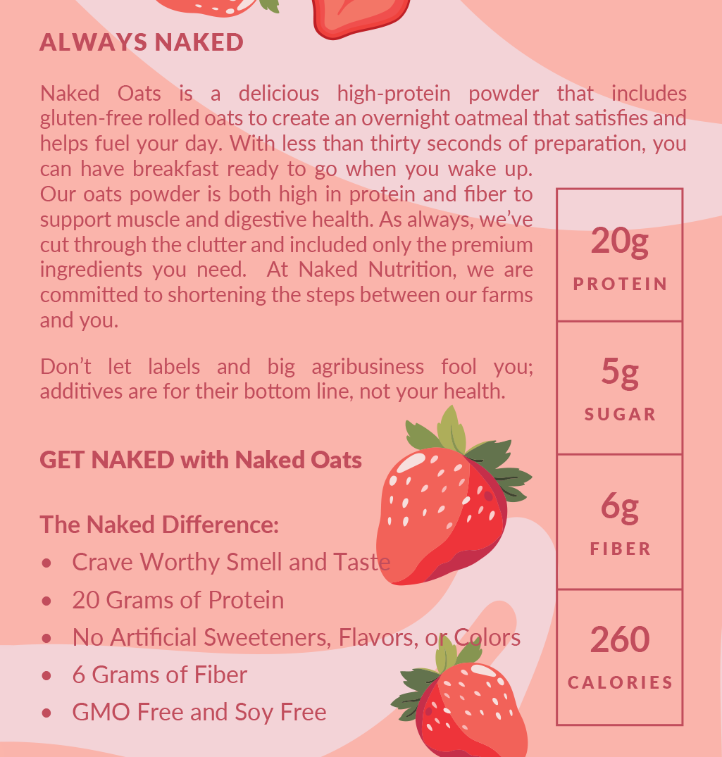 Strawberry Cream Protein Oats - Strawberry Cream Made for Quick and Flavorful Breakfasts