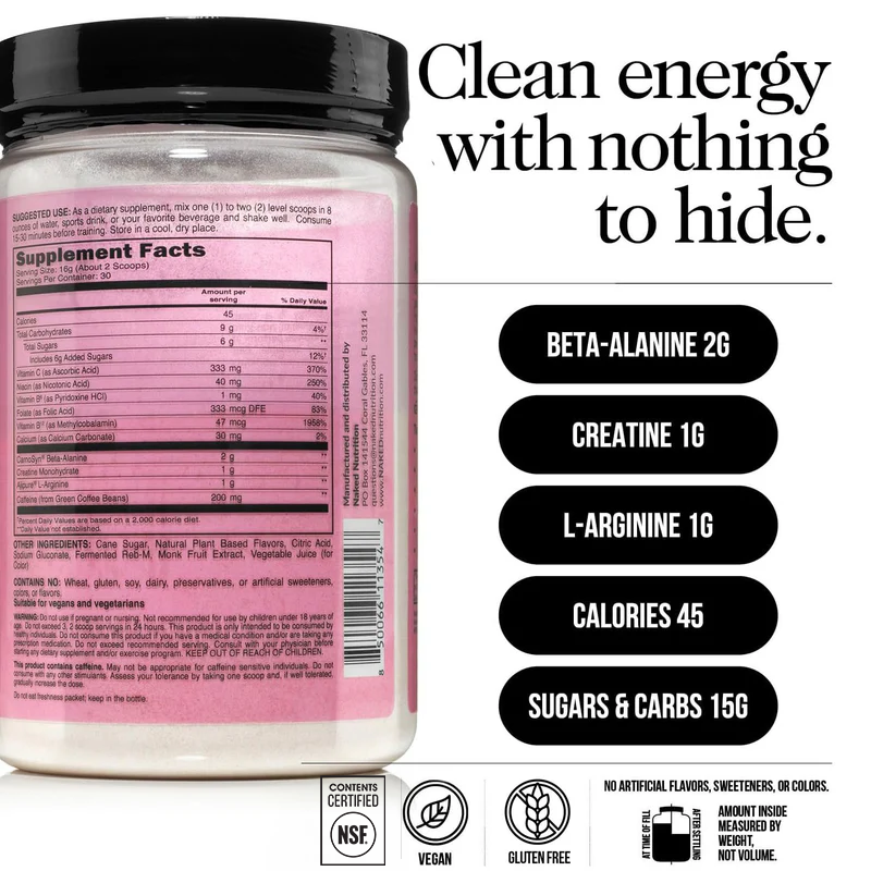 Strawberry Lemonade Pre Workout Supplement - Strawberry Lemonade for Simple Pre- or Post-Workout Routines