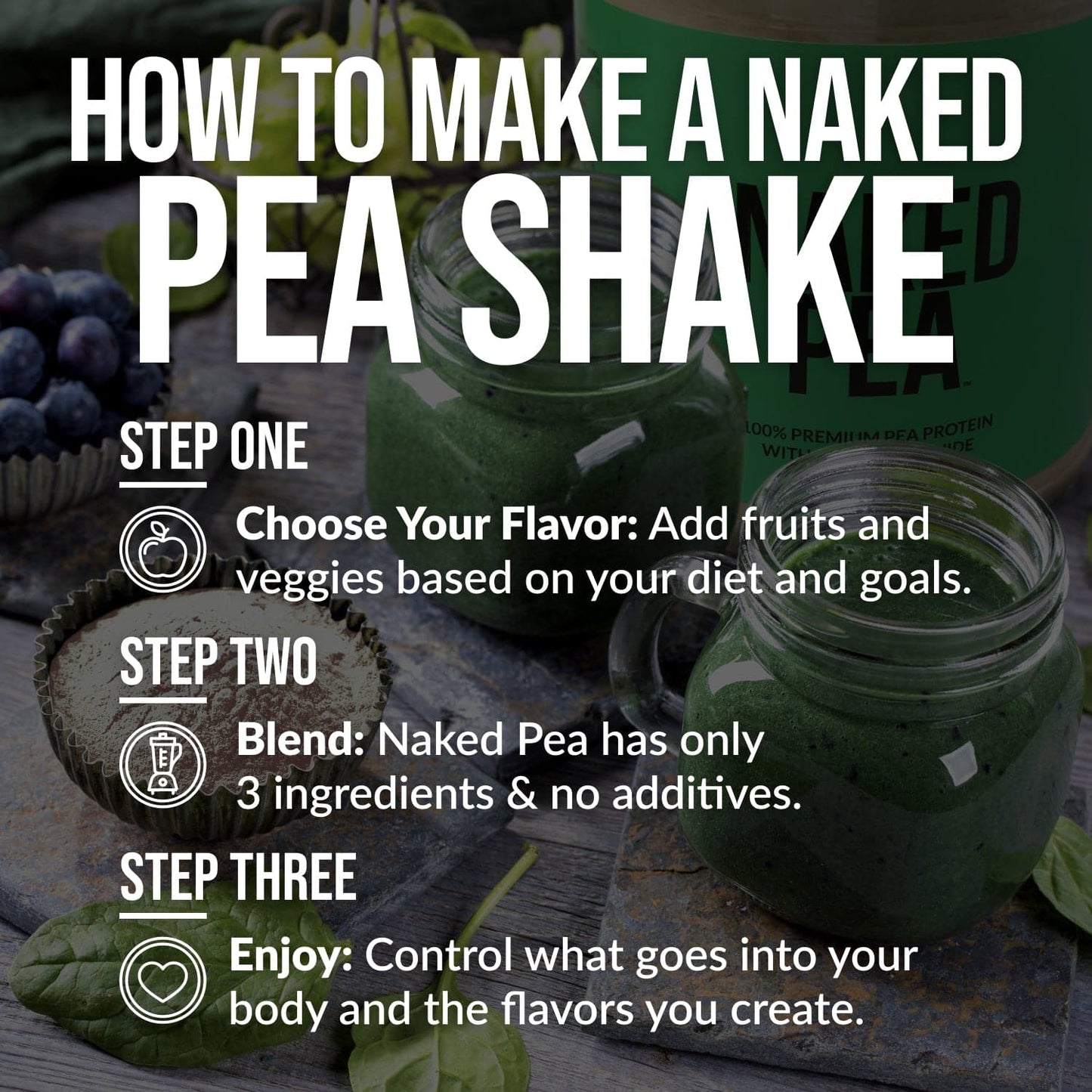 Vanilla Pea Protein Powder - Vanilla - Bulk Size for Convenient Daily Protein Mixing