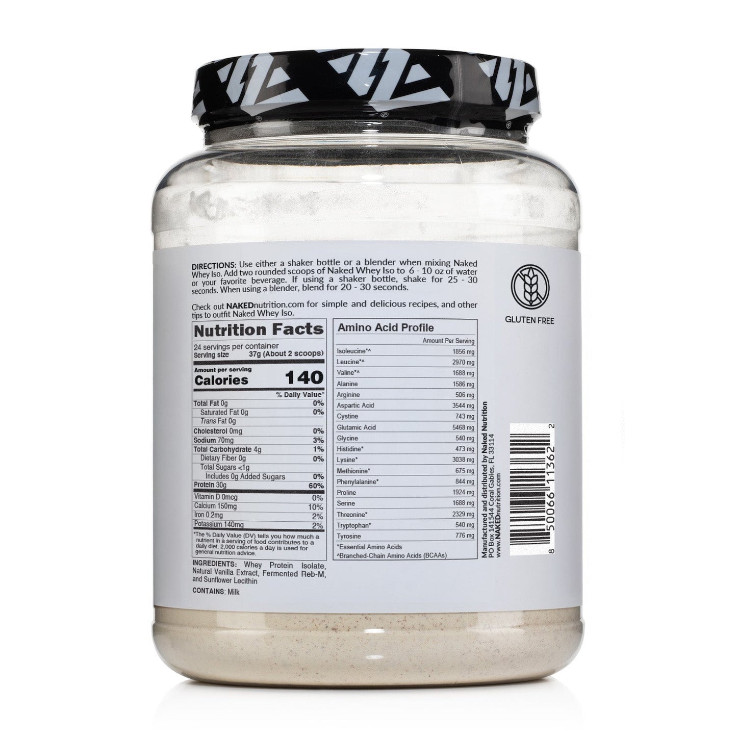 Vanilla Grass-Fed Whey Isolate Protein Powder - Vanilla for Convenient Daily Protein Mixing