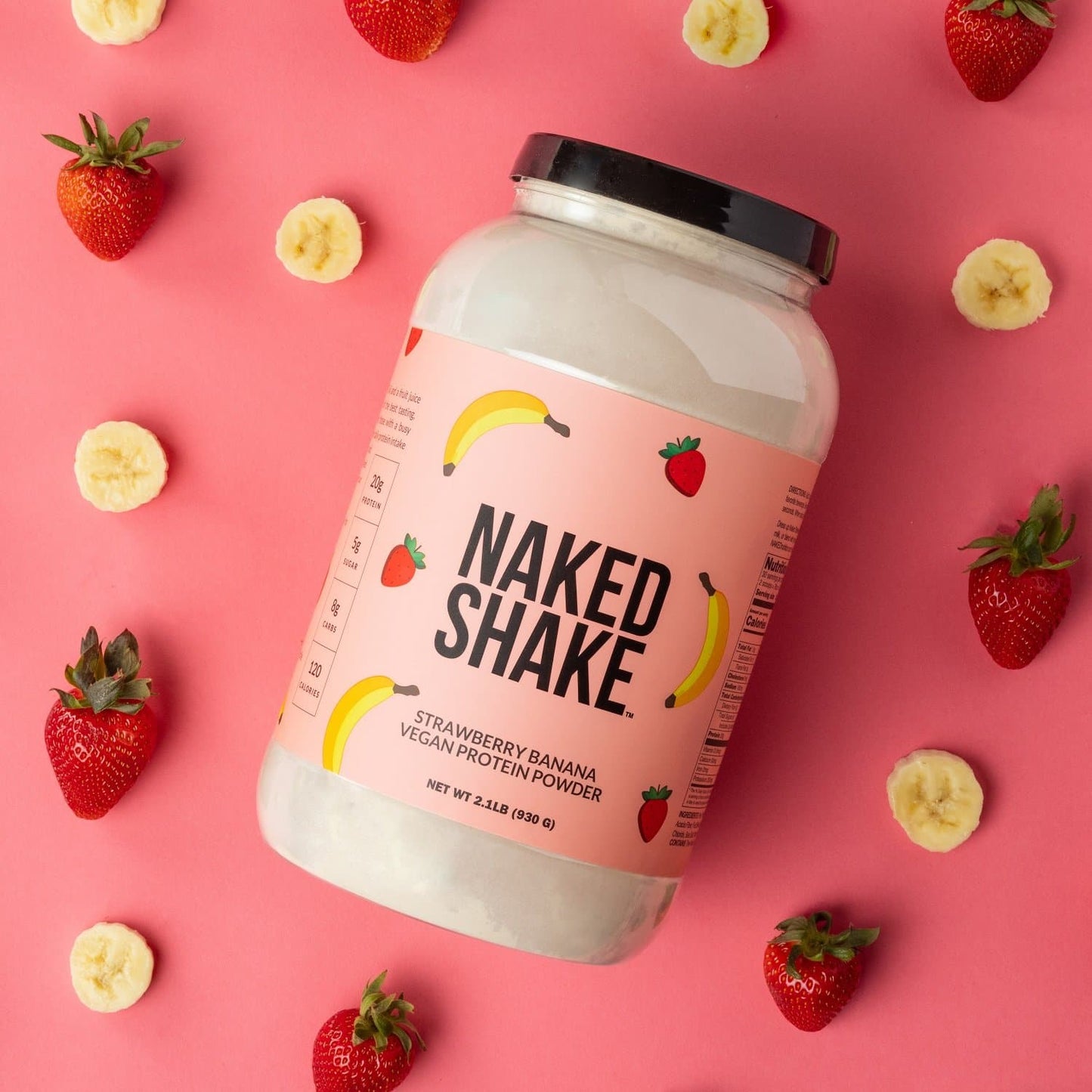 Strawberry Banana Protein Shake - Strawberry Banana for Smooth Shakes at Home or On the Go