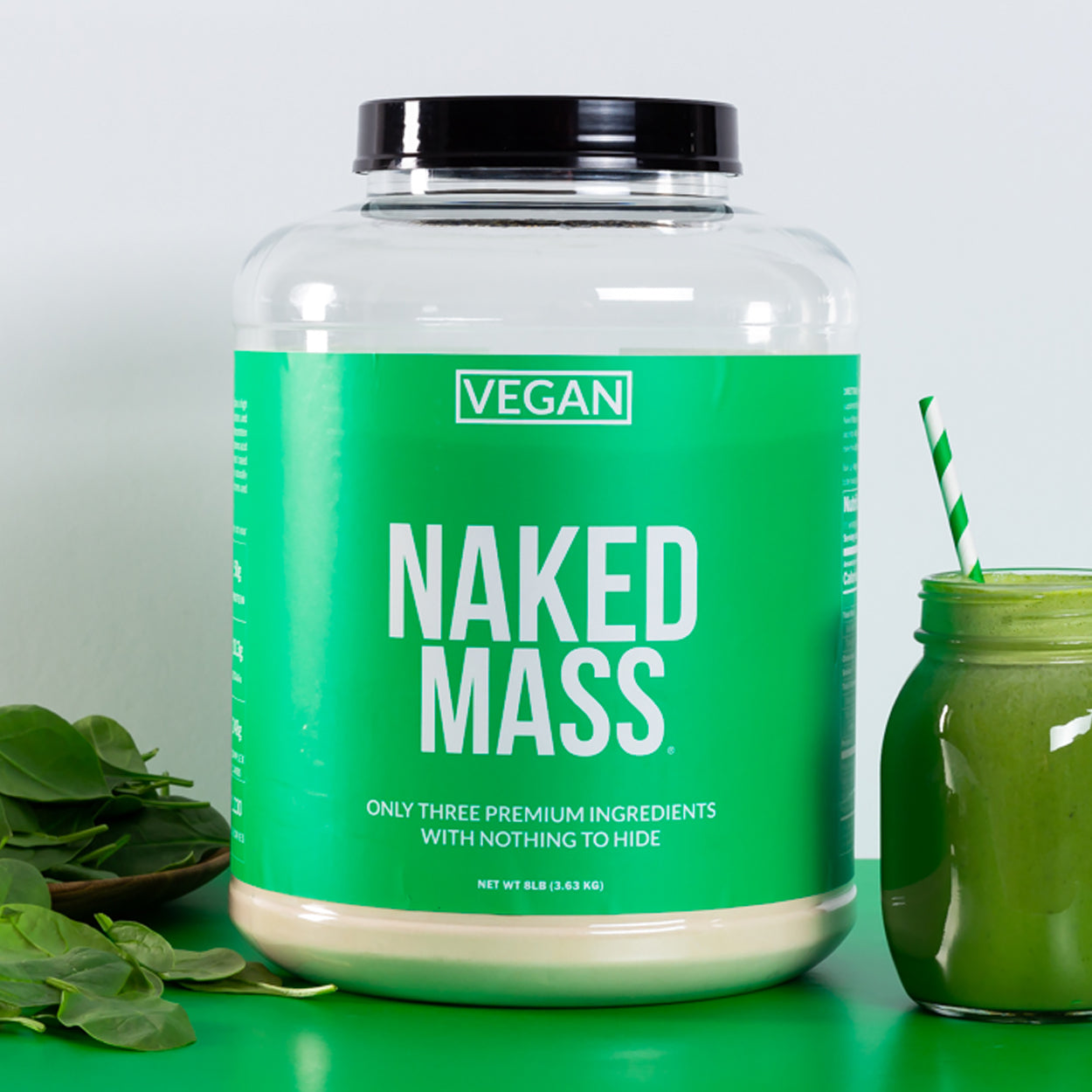 Chocolate Peanut Butter Vegan Mass Gainer Supplement - Chocolate PB (Vegan) Made for Smooth, Calorie-Rich Shakes