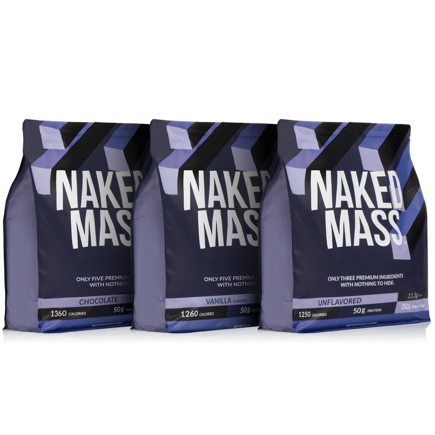 Mass Gainer Protein Supplement - Unflavored 12LB Made for Smooth, Calorie-Rich Shakes